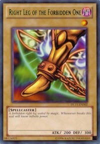 Right Leg of the Forbidden One (Blue) [DL11-EN002] Rare | Shuffle n Cut Hobbies & Games