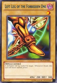 Left Leg of the Forbidden One (Blue) [DL11-EN003] Rare | Shuffle n Cut Hobbies & Games