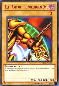 Left Arm of the Forbidden One (Red) [DL11-EN005] Rare | Shuffle n Cut Hobbies & Games