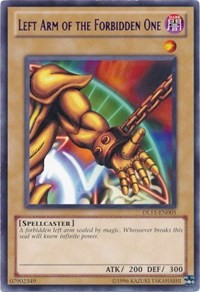 Left Arm of the Forbidden One (Blue) [DL11-EN005] Rare | Shuffle n Cut Hobbies & Games