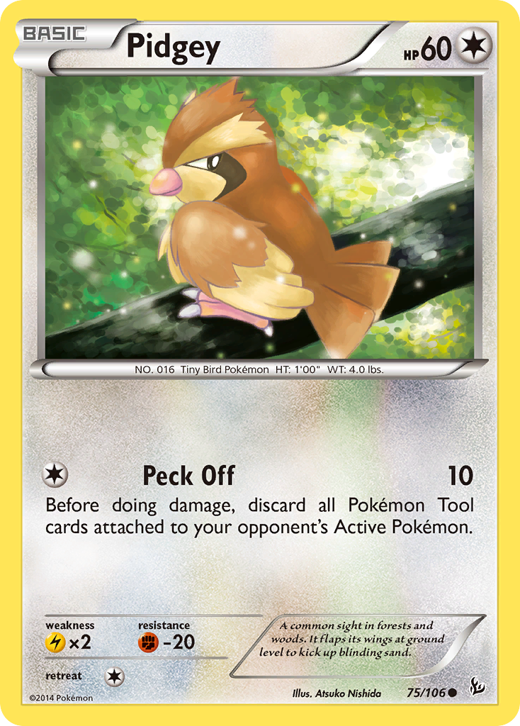 Pidgey (75/106) [XY: Flashfire] | Shuffle n Cut Hobbies & Games