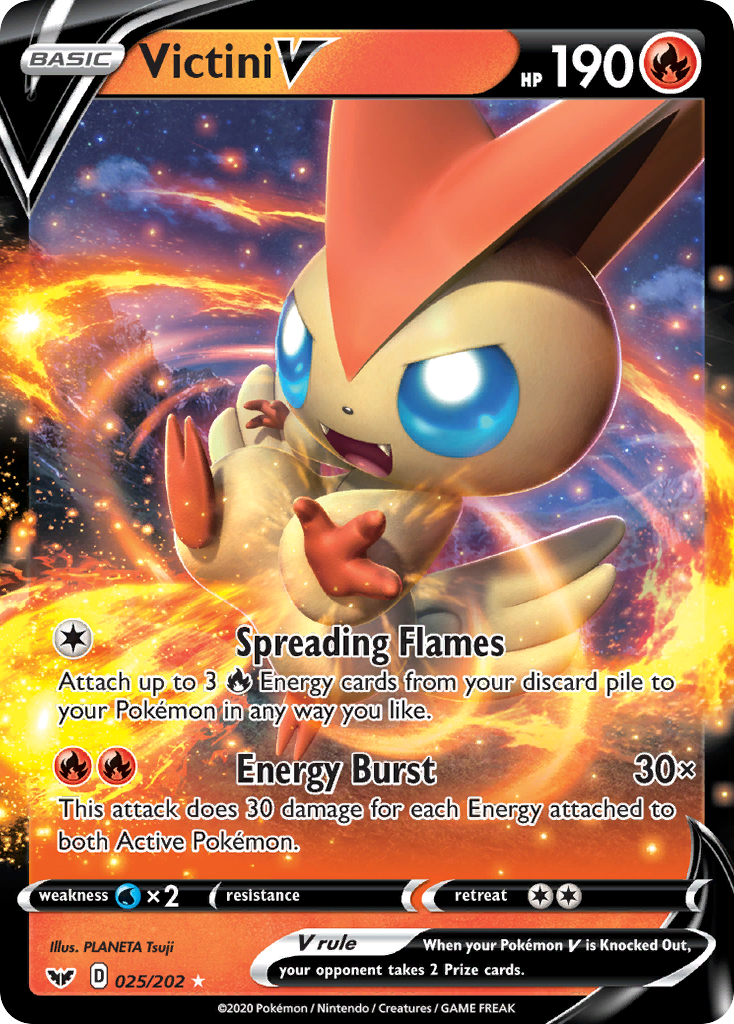 Victini V (025/202) [Sword & Shield: Base Set] | Shuffle n Cut Hobbies & Games