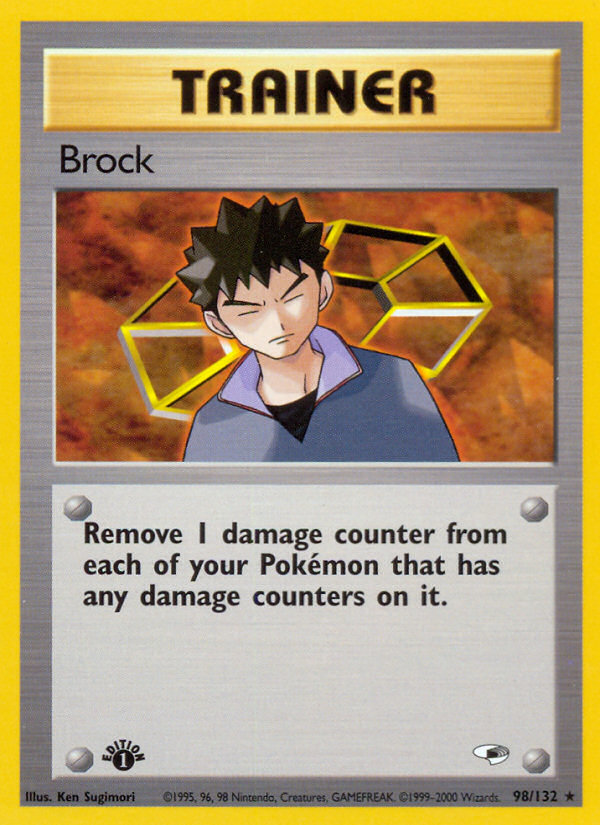 Brock (98/132) [Gym Heroes 1st Edition] | Shuffle n Cut Hobbies & Games