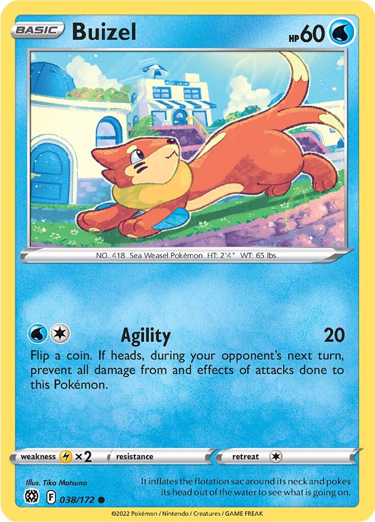 Buizel (038/172) [Sword & Shield: Brilliant Stars] | Shuffle n Cut Hobbies & Games