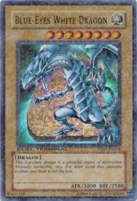 Blue-Eyes White Dragon [DTP1-EN001] Super Rare | Shuffle n Cut Hobbies & Games