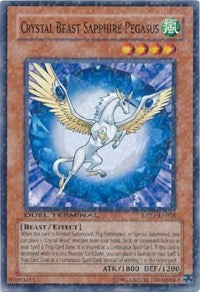 Crystal Beast Sapphire Pegasus [DTP1-EN028] Common | Shuffle n Cut Hobbies & Games