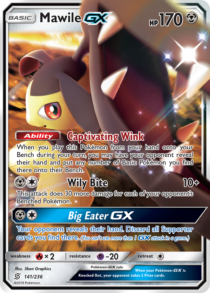 Mawile GX (141/236) [Sun & Moon: Unified Minds] | Shuffle n Cut Hobbies & Games