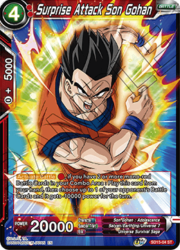 Surprise Attack Son Gohan (Starter Deck - Pride of the Saiyans) (SD15-04) [Cross Spirits] | Shuffle n Cut Hobbies & Games