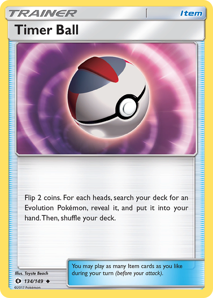 Timer Ball (134/149) [Sun & Moon: Base Set] | Shuffle n Cut Hobbies & Games