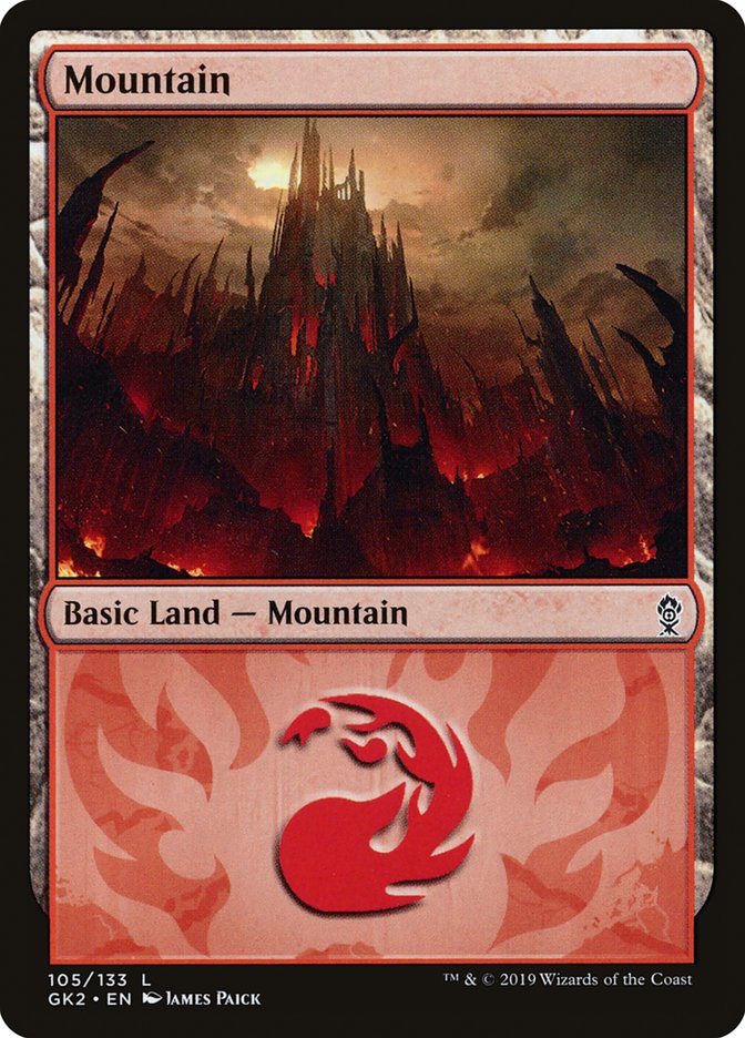 Mountain (105) [Ravnica Allegiance Guild Kit] | Shuffle n Cut Hobbies & Games