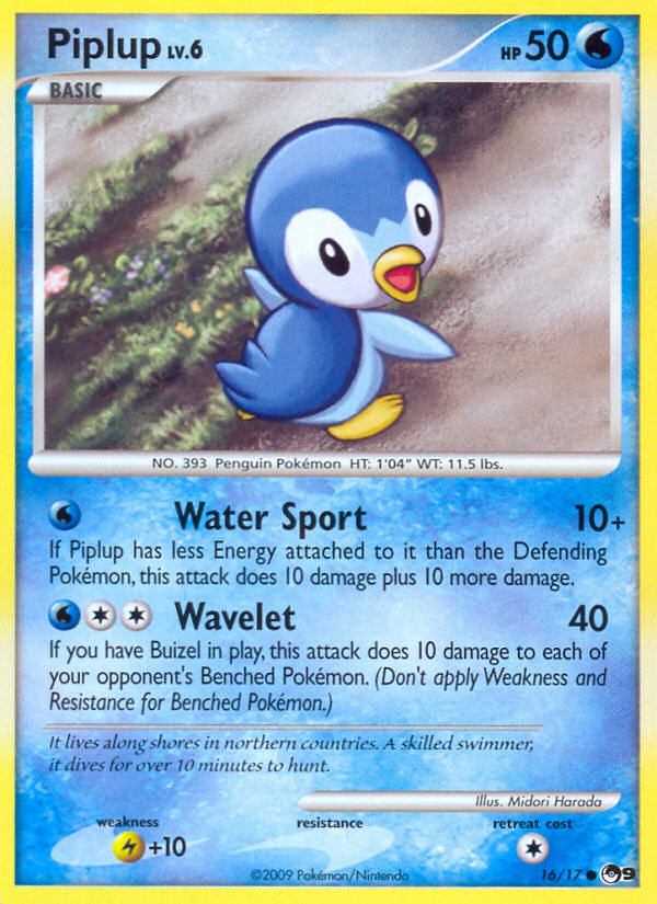 Piplup (16/17) [POP Series 9] | Shuffle n Cut Hobbies & Games