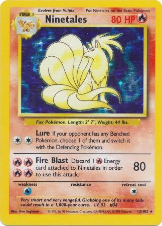 Ninetales (12/102) [Base Set Unlimited] | Shuffle n Cut Hobbies & Games