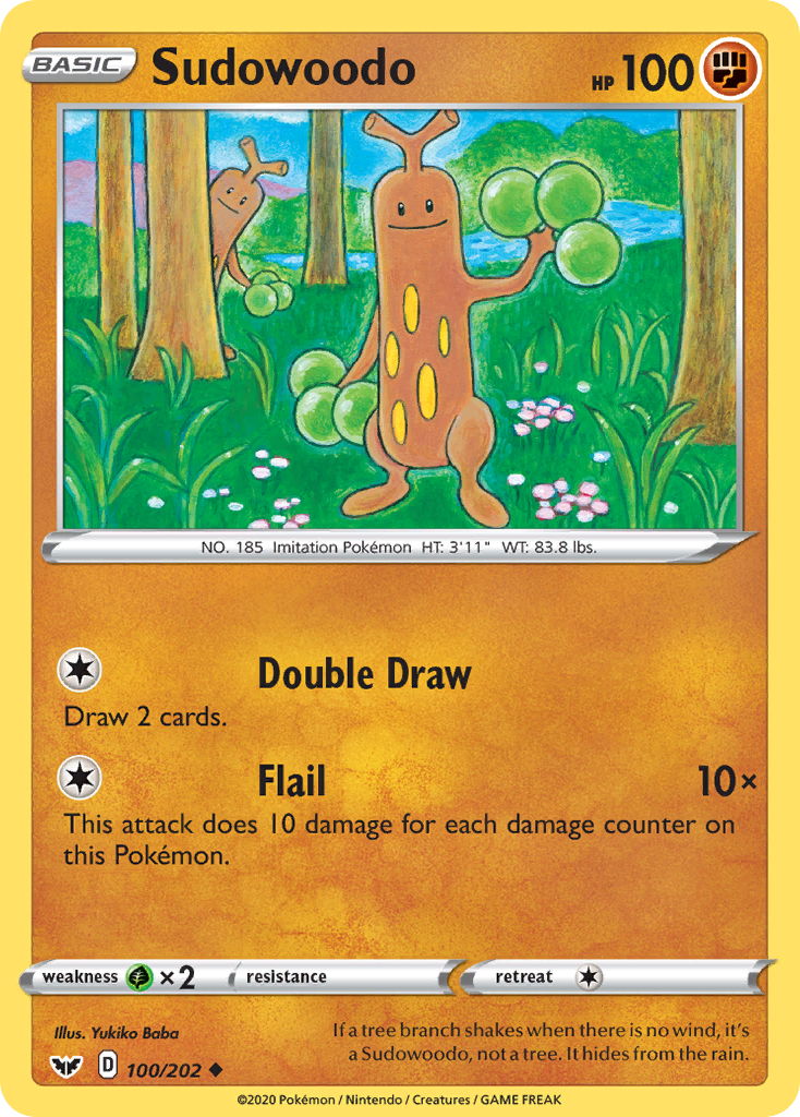 Sudowoodo (100/202) [Sword & Shield: Base Set] | Shuffle n Cut Hobbies & Games