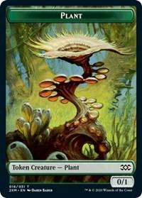 Plant // Treasure Double-Sided Token [Double Masters Tokens] | Shuffle n Cut Hobbies & Games