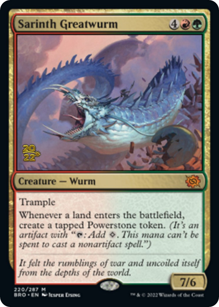 Sarinth Greatwurm [The Brothers' War Prerelease Promos] | Shuffle n Cut Hobbies & Games