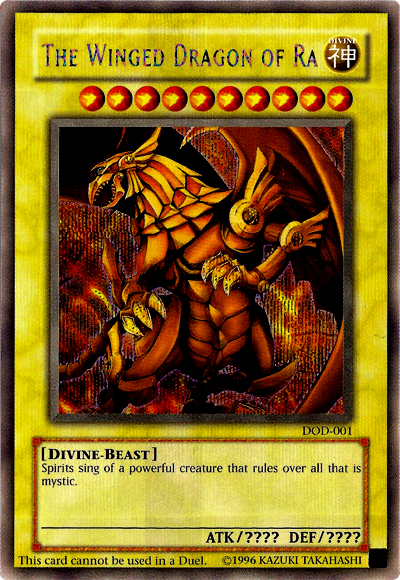 The Winged Dragon of Ra [DOD-001] Prismatic Secret Rare | Shuffle n Cut Hobbies & Games