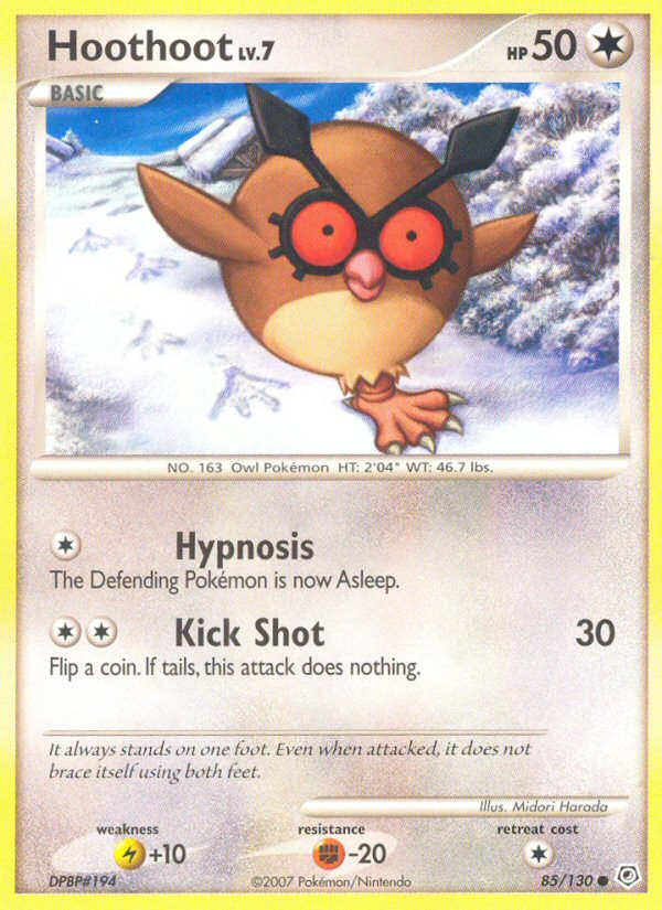 Hoothoot (85/130) [Diamond & Pearl: Base Set] | Shuffle n Cut Hobbies & Games