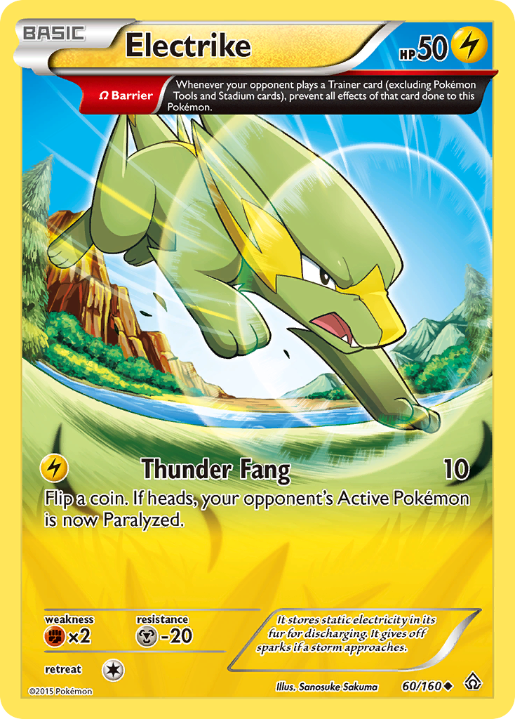 Electrike (60/160) [XY: Primal Clash] | Shuffle n Cut Hobbies & Games