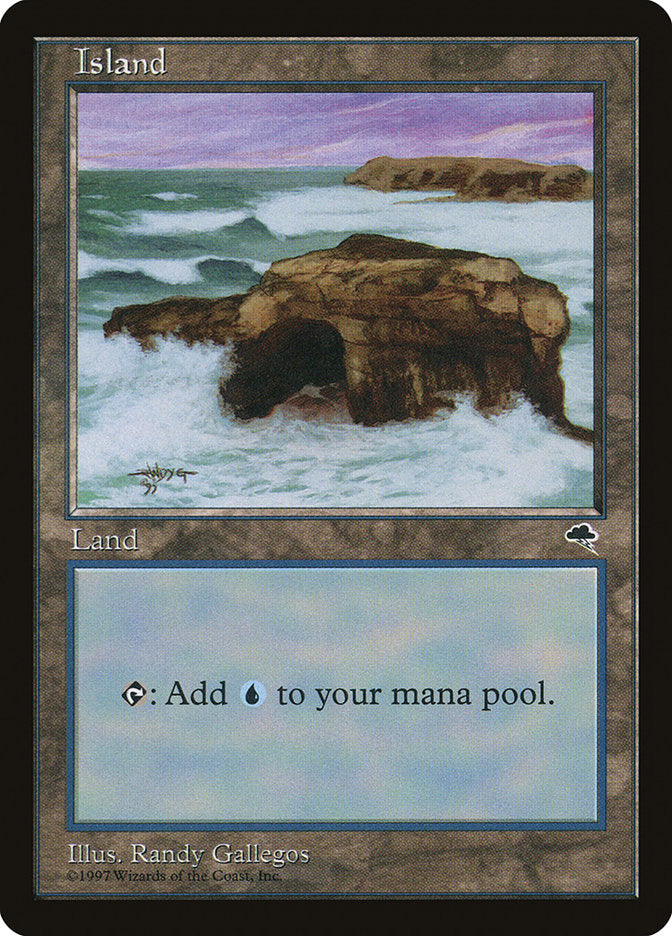 Island (Signature on Left) [Tempest] | Shuffle n Cut Hobbies & Games