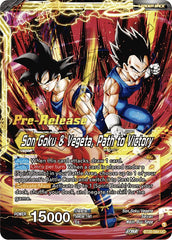 SS Vegito // Son Goku & Vegeta, Path to Victory (BT20-084) [Power Absorbed Prerelease Promos] | Shuffle n Cut Hobbies & Games