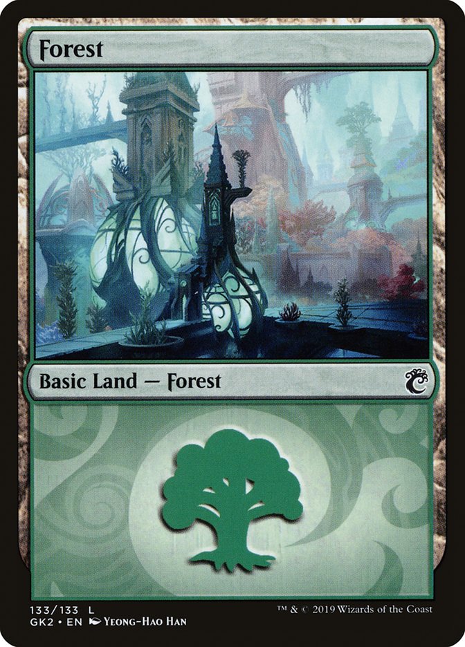 Forest (133) [Ravnica Allegiance Guild Kit] | Shuffle n Cut Hobbies & Games