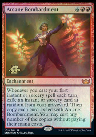 Arcane Bombardment [Streets of New Capenna Prerelease Promos] | Shuffle n Cut Hobbies & Games