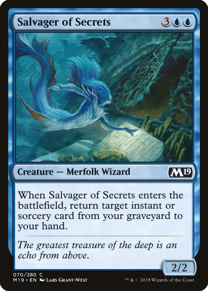 Salvager of Secrets [Core Set 2019] | Shuffle n Cut Hobbies & Games