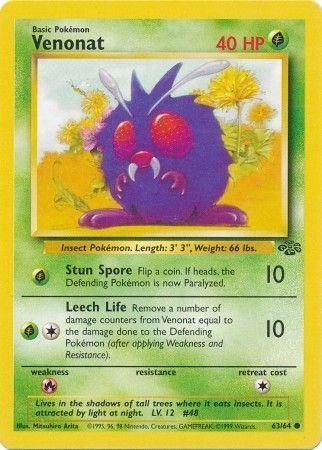 Venonat (63/64) [Jungle Unlimited] | Shuffle n Cut Hobbies & Games