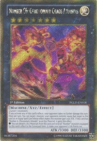 Number C6: Chronomaly Chaos Atlandis [PGLD-EN018] Gold Secret Rare | Shuffle n Cut Hobbies & Games