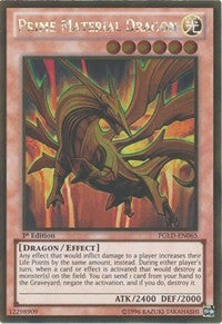 Prime Material Dragon [PGLD-EN065] Gold Rare | Shuffle n Cut Hobbies & Games