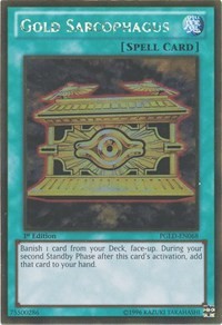 Gold Sarcophagus [PGLD-EN068] Gold Rare | Shuffle n Cut Hobbies & Games