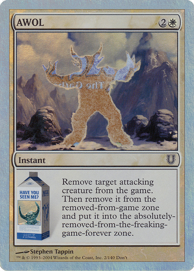 AWOL (Alternate Foil) [Unhinged] | Shuffle n Cut Hobbies & Games