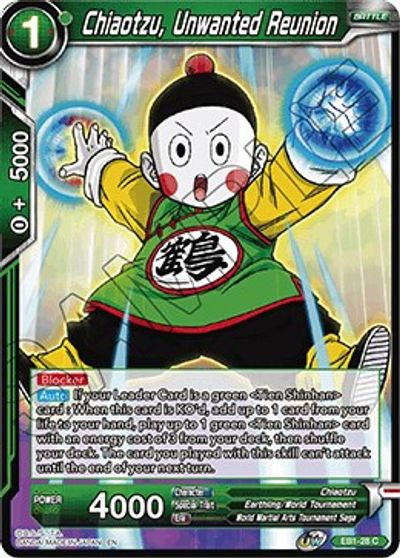 Chiaotzu, Unwanted Reunion (EB1-28) [Battle Evolution Booster] | Shuffle n Cut Hobbies & Games