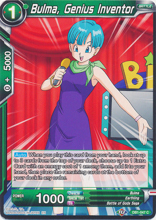 Bulma, Genius Inventor (DB1-047) [Dragon Brawl] | Shuffle n Cut Hobbies & Games