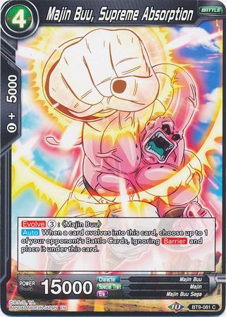 Majin Buu, Supreme Absorption [BT9-081] | Shuffle n Cut Hobbies & Games