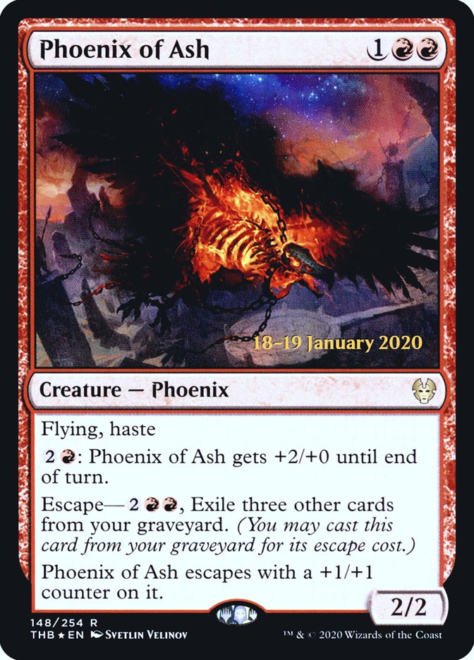 Phoenix of Ash [Theros Beyond Death Prerelease Promos] | Shuffle n Cut Hobbies & Games