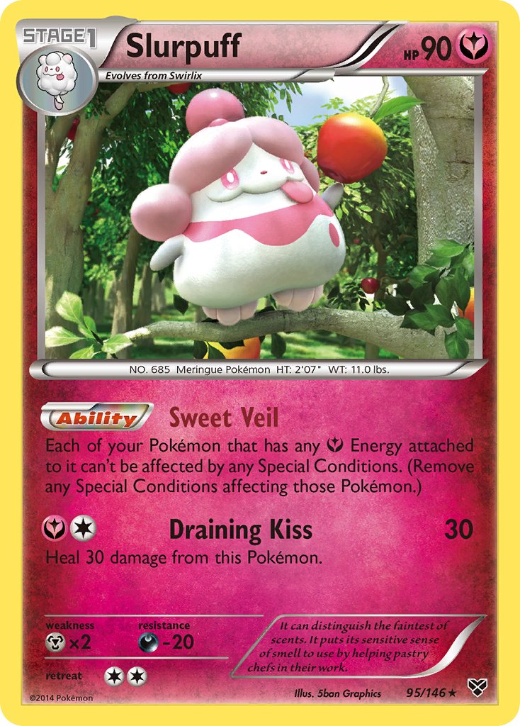 Slurpuff (95/146) (Theme Deck Exclusive) [XY: Base Set] | Shuffle n Cut Hobbies & Games