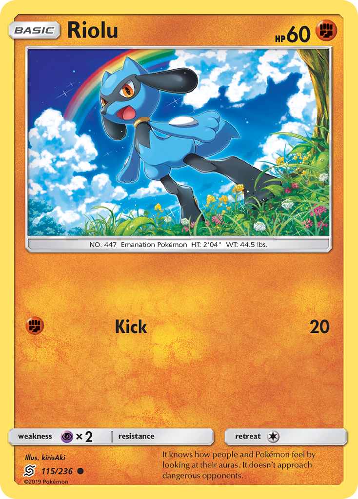 Riolu (115/236) [Sun & Moon: Unified Minds] | Shuffle n Cut Hobbies & Games