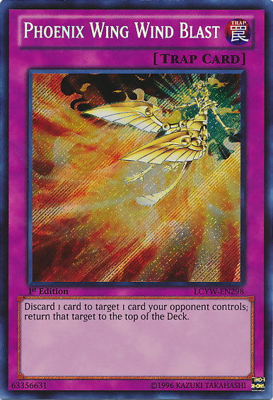 Phoenix Wing Wind Blast [LCYW-EN298] Secret Rare | Shuffle n Cut Hobbies & Games