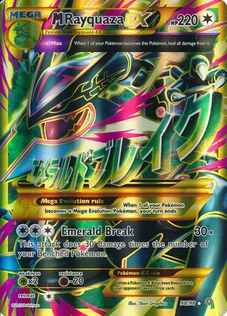 M Rayquaza EX (98/98) (Jumbo Card) [XY: Ancient Origins] | Shuffle n Cut Hobbies & Games