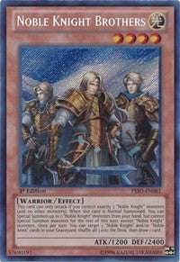 Noble Knight Brothers [PRIO-EN081] Secret Rare | Shuffle n Cut Hobbies & Games