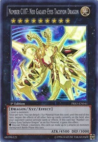 Number C107: Neo Galaxy-Eyes Tachyon Dragon [PRIO-EN041] Super Rare | Shuffle n Cut Hobbies & Games