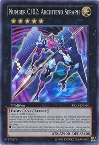 Number C102: Archfiend Seraph [PRIO-EN044] Super Rare | Shuffle n Cut Hobbies & Games