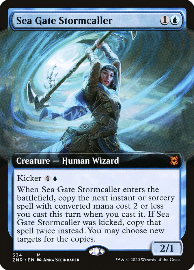 Sea Gate Stormcaller (Extended Art) [Zendikar Rising] | Shuffle n Cut Hobbies & Games