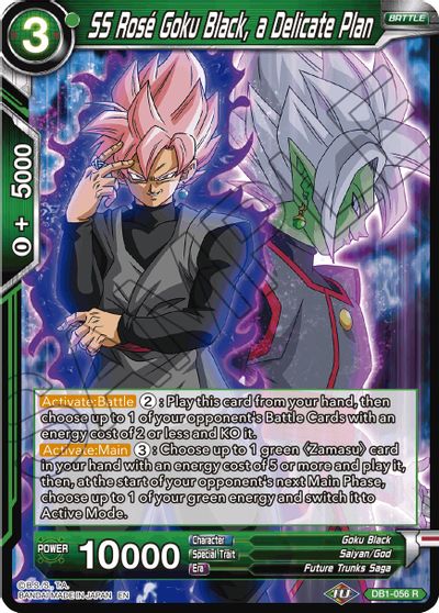 SS Rose Goku Black, a Delicate Plan (Reprint) (DB1-056) [Battle Evolution Booster] | Shuffle n Cut Hobbies & Games