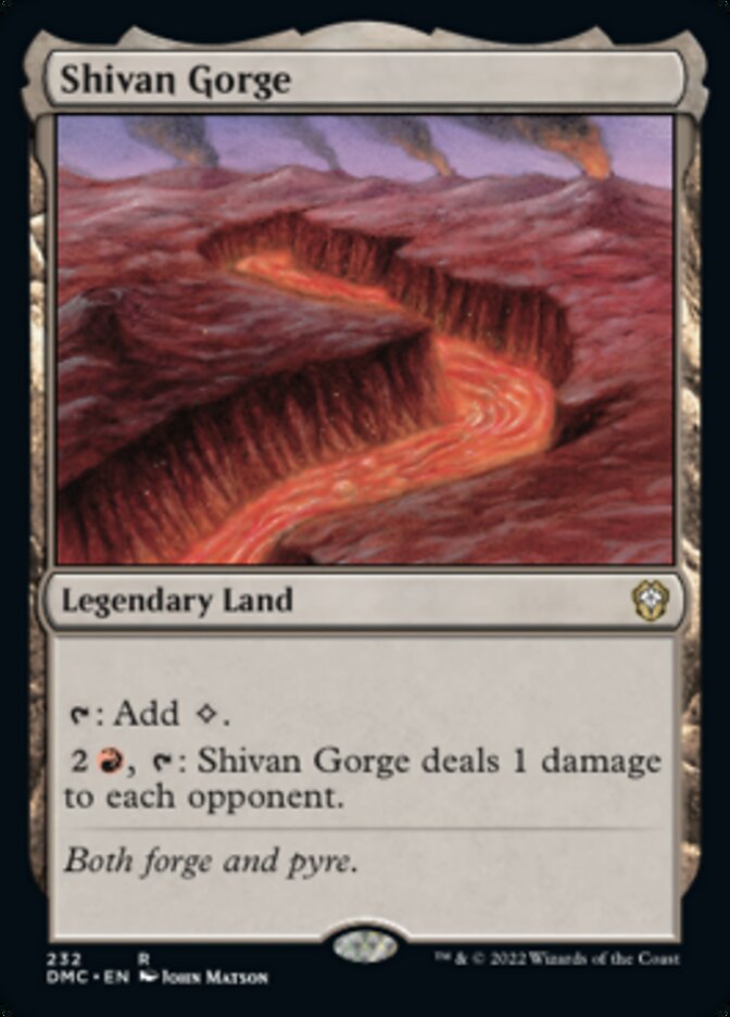 Shivan Gorge [Dominaria United Commander] | Shuffle n Cut Hobbies & Games