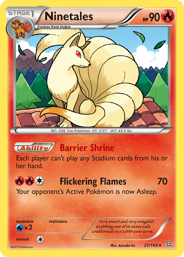 Ninetales (21/160) [XY: Primal Clash] | Shuffle n Cut Hobbies & Games