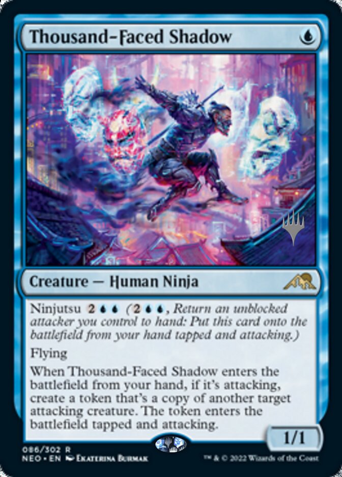 Thousand-Faced Shadow (Promo Pack) [Kamigawa: Neon Dynasty Promos] | Shuffle n Cut Hobbies & Games