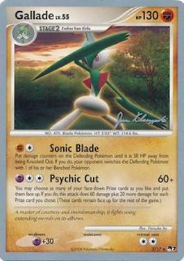 Gallade LV.55 (2/17) (Psychic Lock - Jason Klaczynski) [World Championships 2008] | Shuffle n Cut Hobbies & Games