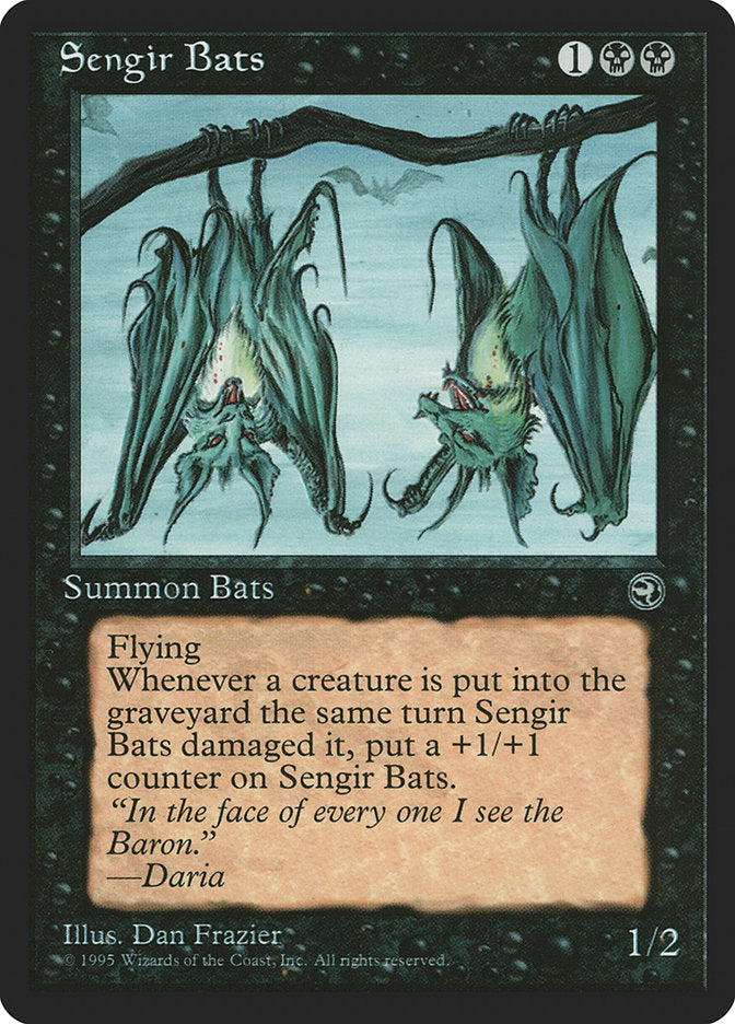 Sengir Bats (Daria Flavor Text) [Homelands] | Shuffle n Cut Hobbies & Games